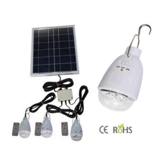 Solar Home System (1pc Panel with 3pcs led bulb)